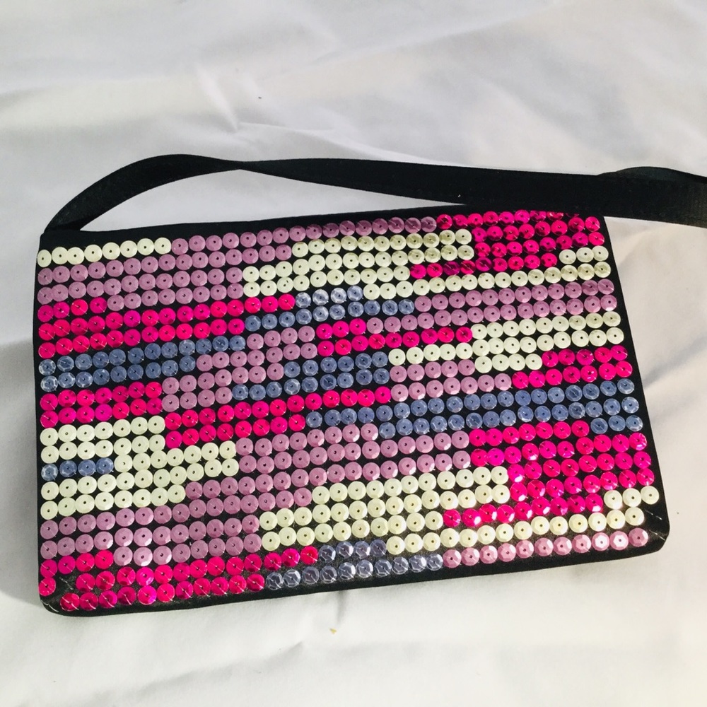 SATIN CLUTCH BAG MULTICOLOR